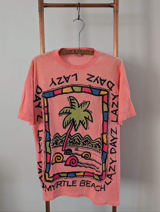 Fun 'n' Sun Tops - 🌴Vintage 1980s or early 1990s "LAZY DAYZ" - MYRTLE BEACH - Unisex🌴